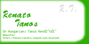 renato tanos business card